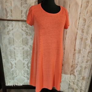 Orange Short Sleeve Dress Old Navy